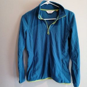 Fleece waffle pullover